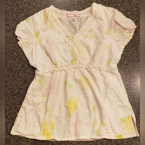 Koi Floral Medical Scrub Top XS